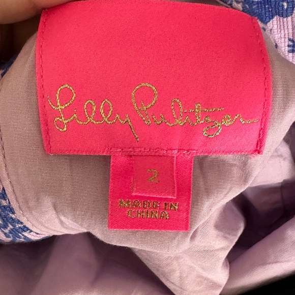 Lilly Pulitzer Mila Shift Dress Lilac Freesia Safari As I Can See Size 2 Stripe - Picture 6 of 8
